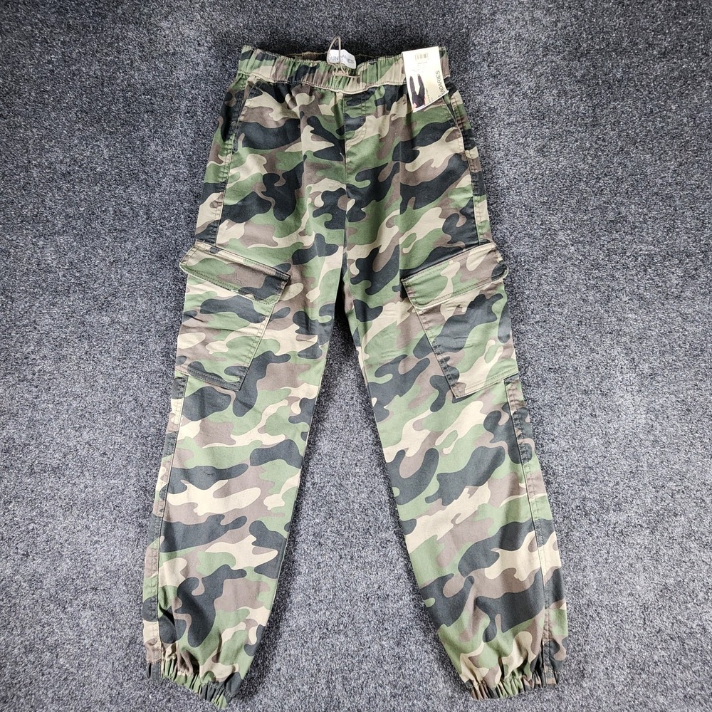 NWT No Boundaries Camouflage Pull On Cargo Jogger Women's Size 0-2
